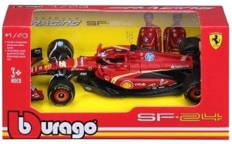 Samochód Ferrari racing 2024 season car #55 BBurago 67x144 mm