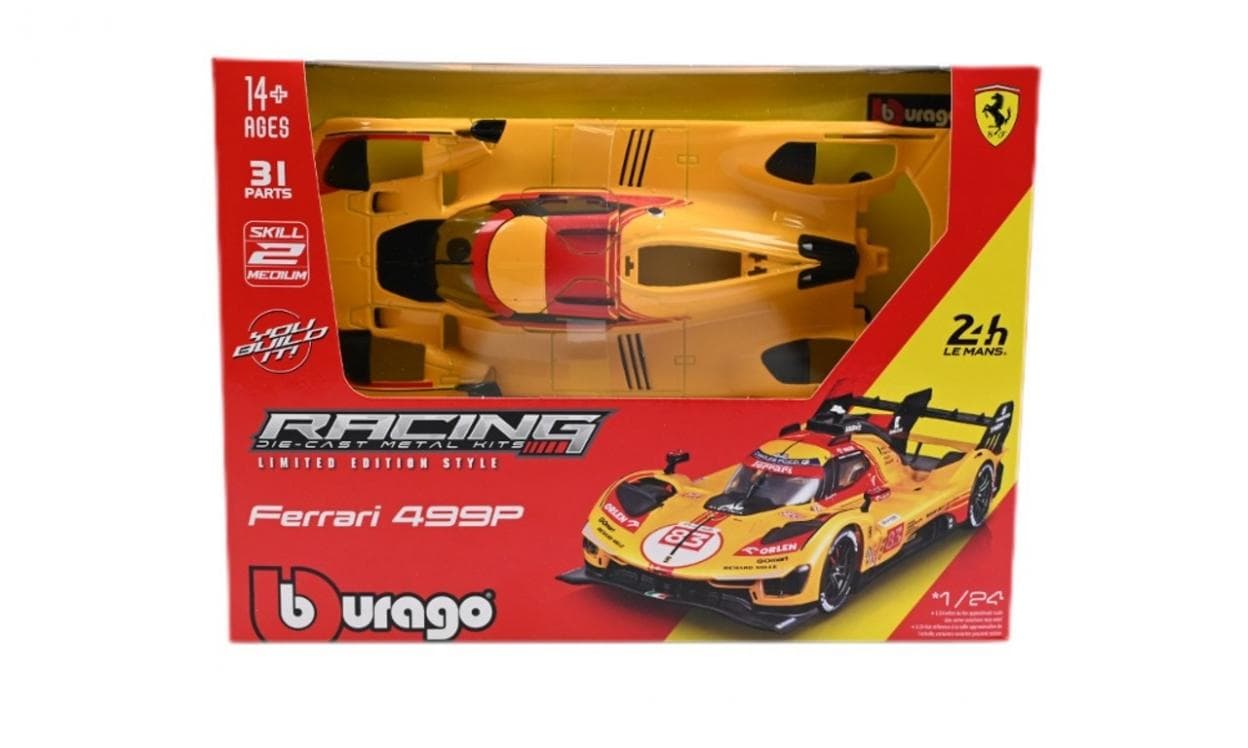 Model do składania Ferrari 499P 1:24 Bburago Robert Kubica