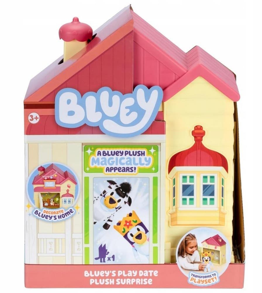 Figurka Bluey Domek Niespodzianka z Pluszową Figurką