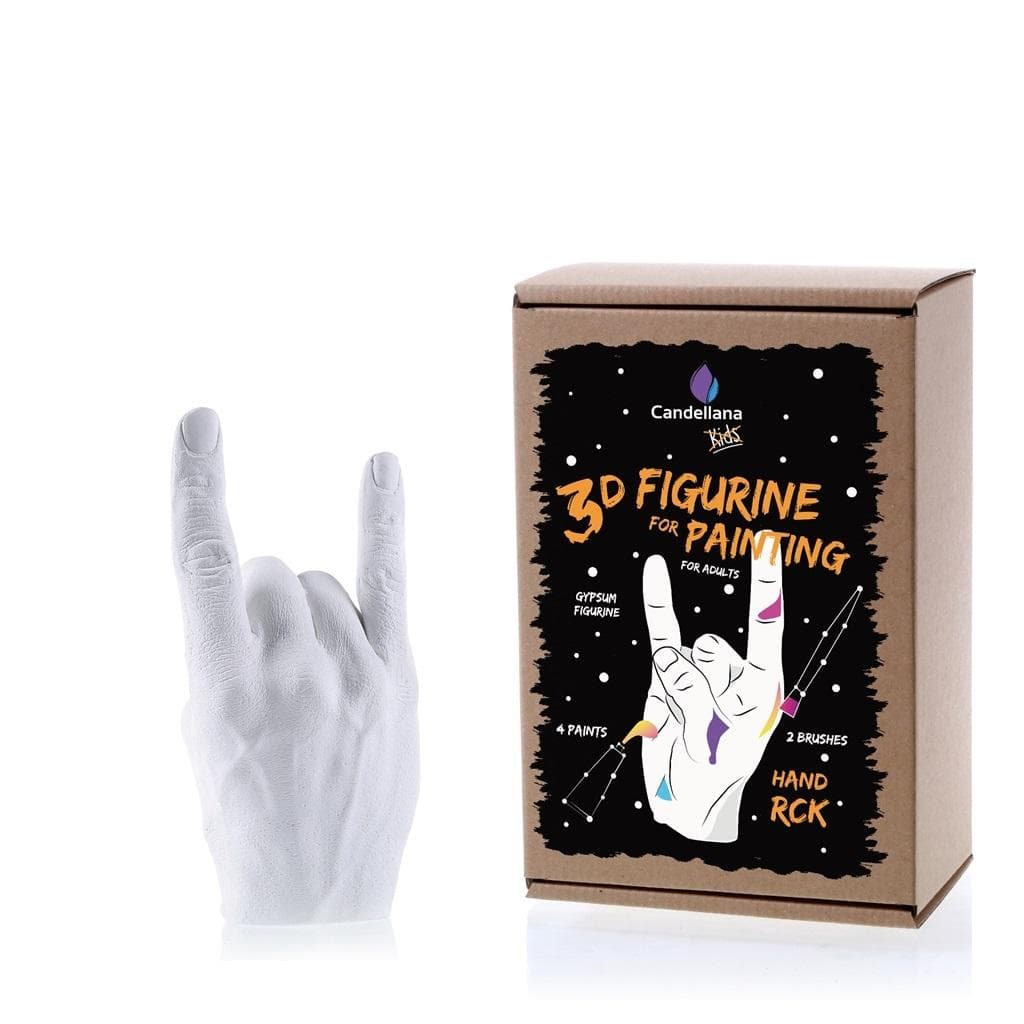 YouArtMe Figurka 3D do malowania Ręka RCK - kreatywna zabawa dla dzieci i dorosłych