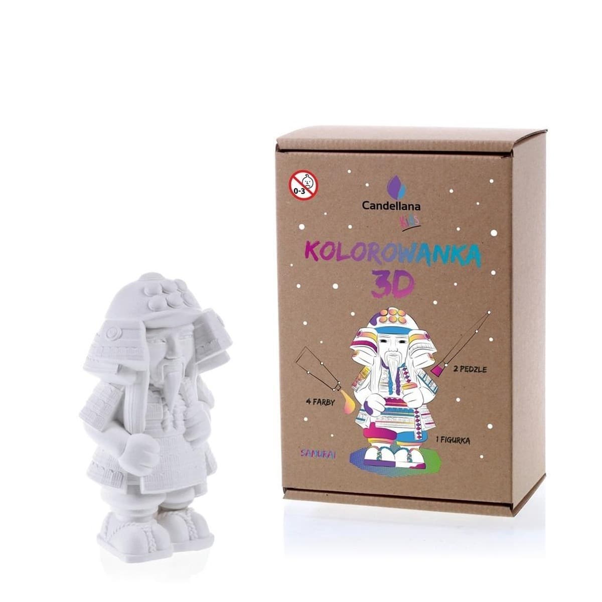 Figurka gipsowa do pomalowania Samurai