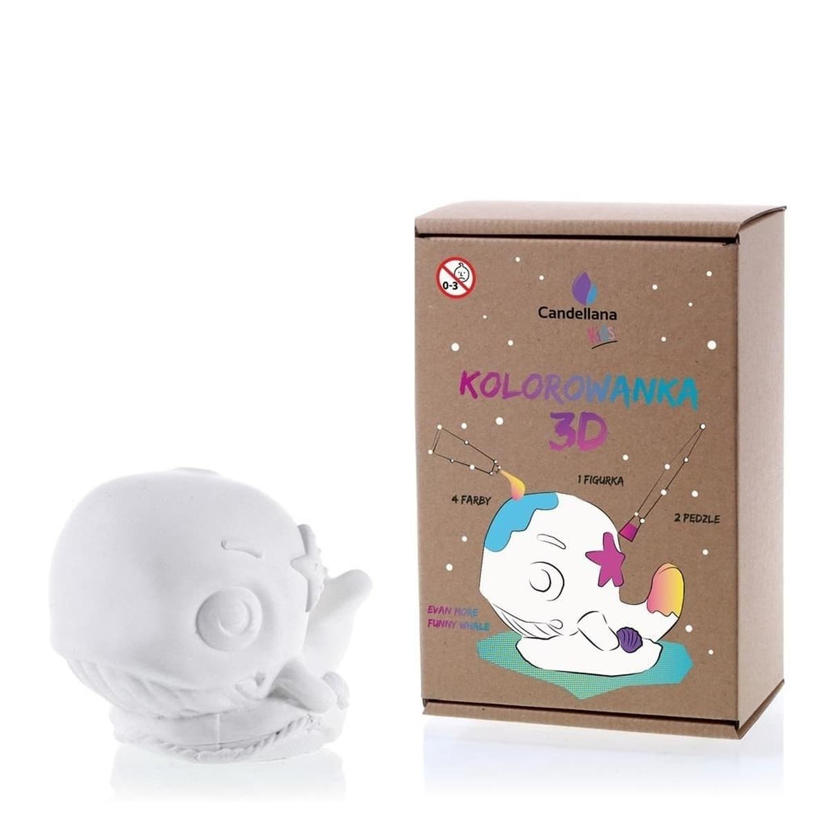 Figurka gipsowa do pomalowania Wieloryb