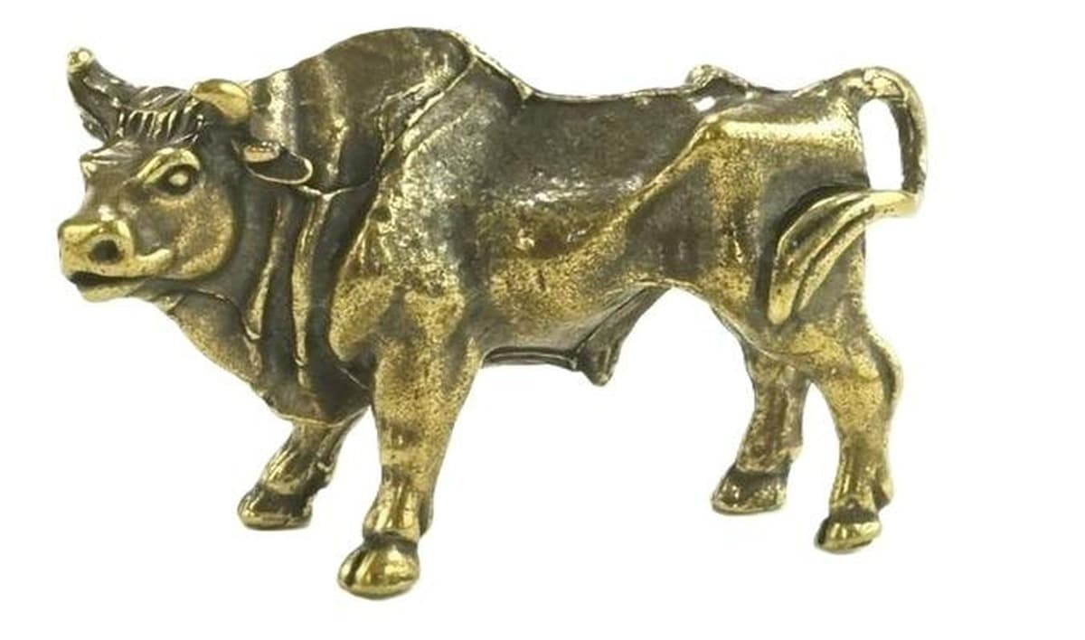 Figurka metalowa Byk 5-3 cm dekoracja stołu ABINO