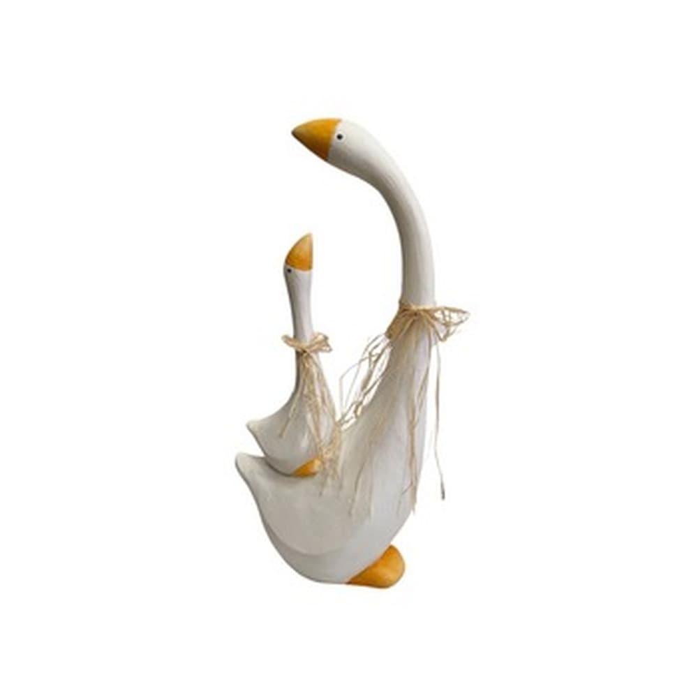 Figurka ogrodowa gęś biała ceramiczna 46 cm