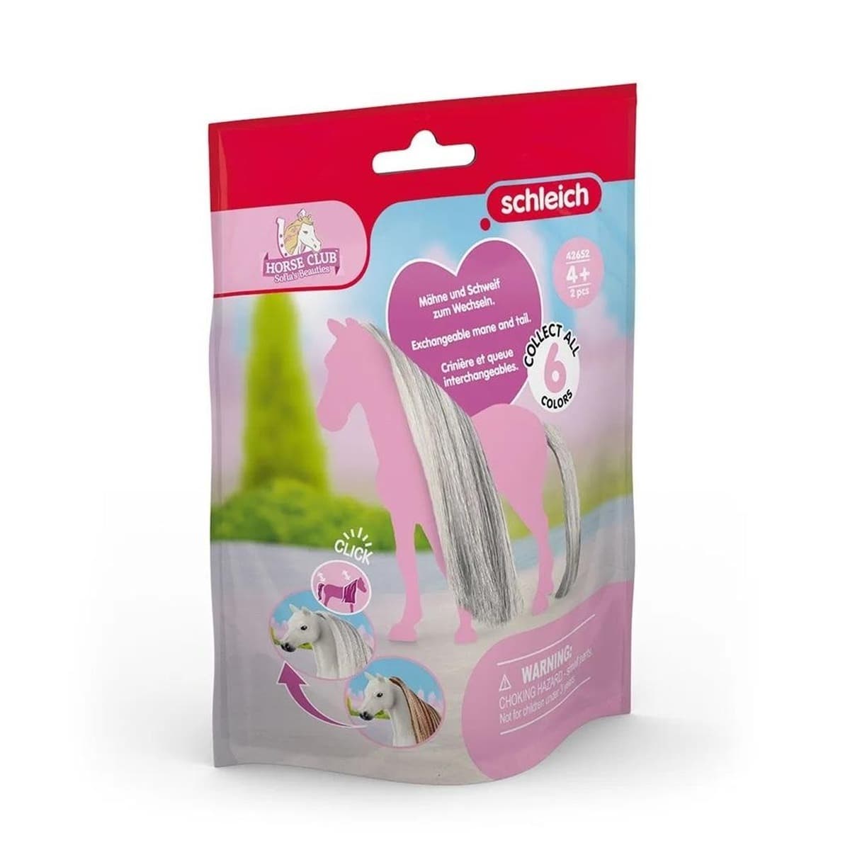 Figurka włosów dla koni szare Schleich Beauty Horses