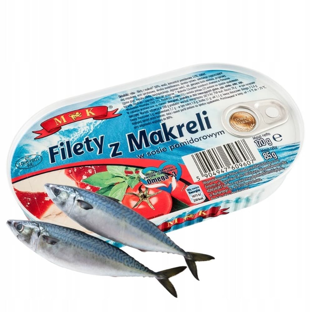 Filet z makreli w sosie pomidorowym 170 g