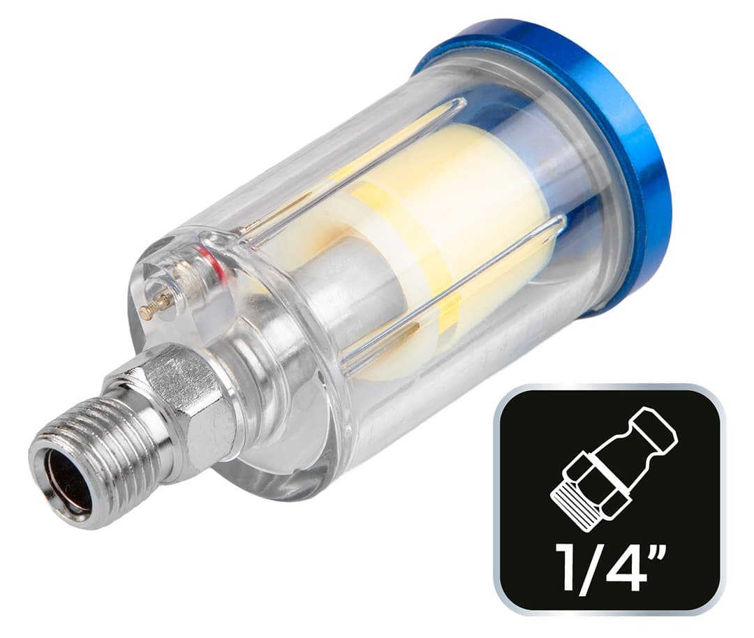 Filtr odwadniacz mini do pneumatyki 1/4 cala