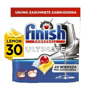 Finish Ultimate Tabletki do zmywarki 30 sztuk Lemon