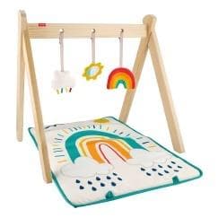 Fisher-Price Drewniany plac zabaw z elementami edukacyjnymi zabawka edukacyjna