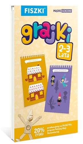 Cztery Głowy Fiszki Grajki 2-3 lata - 160 zabaw edukacyjnych