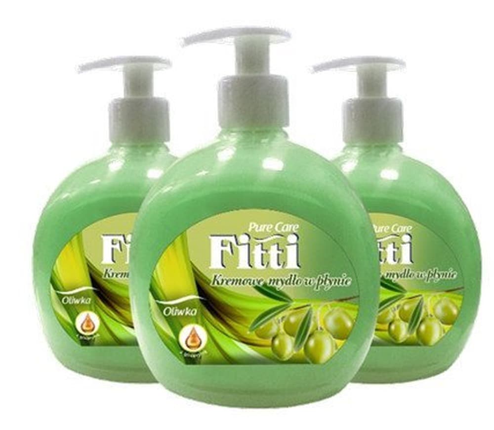 Fitti kremowe mydło w płynie z dozownikiem 500 ml - oliwkowe