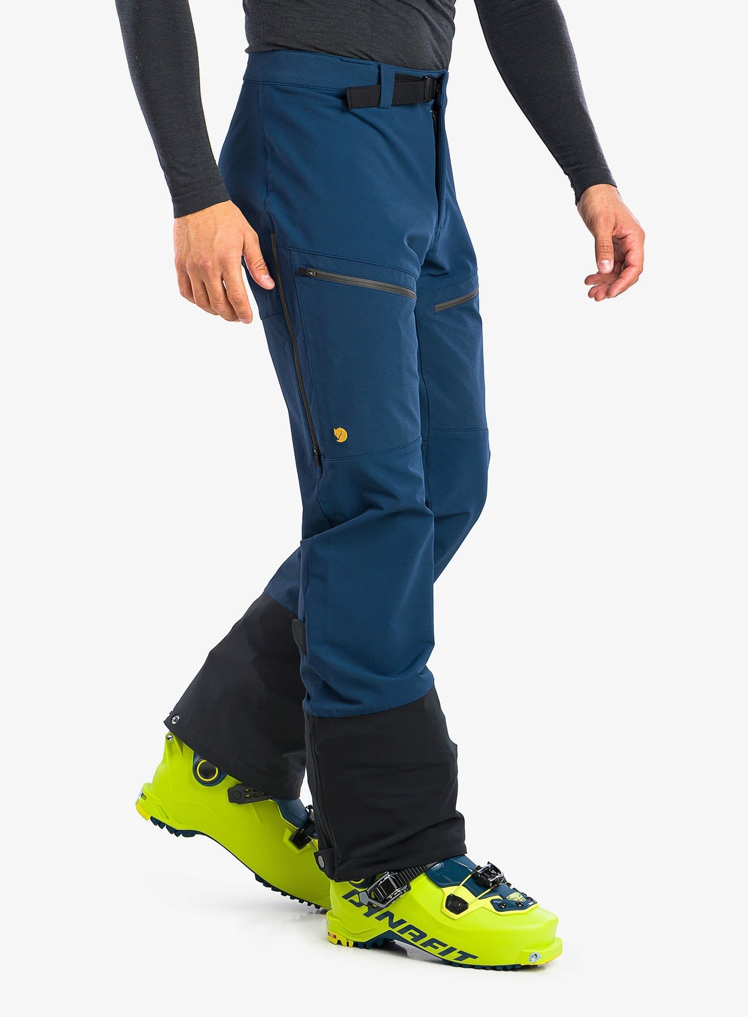 Fjallraven Bergtagen Touring Trousers - spodnie skiturowe damskie, niebieskie, rozmiar S
