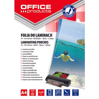 Folia do laminowania A4 2x80 mikronów 100 sztuk