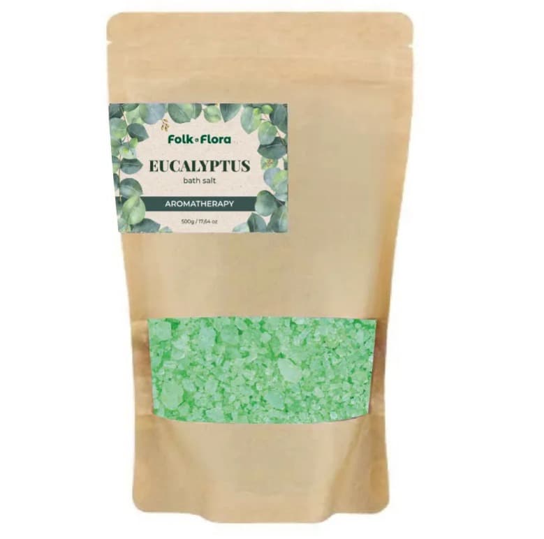 Folk&Flora Sól do kąpieli Eucalyptus 500 g