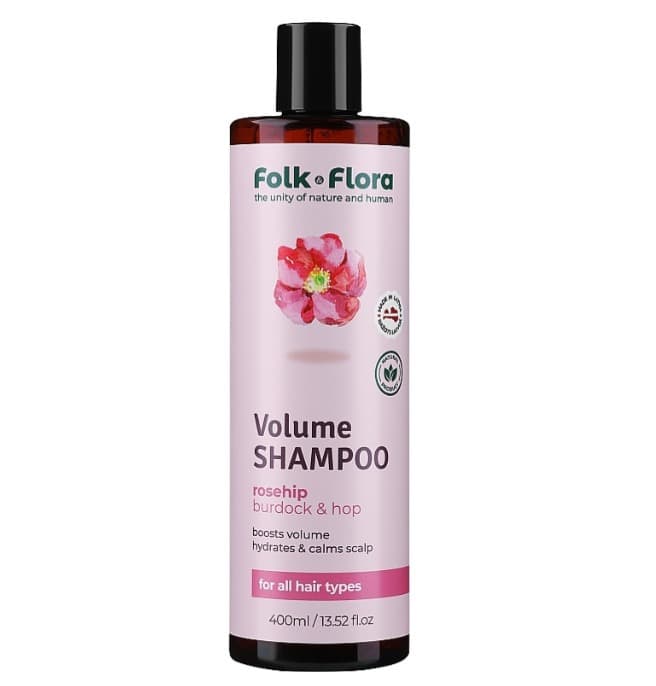 Folk&Flora Szampon do włosów zwiększający objętość i dodający blasku 400ml