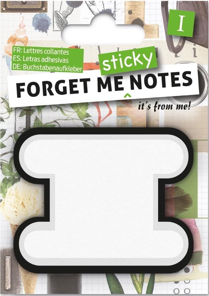 Karteczki samoprzylepne Forget me w kształcie litery Z