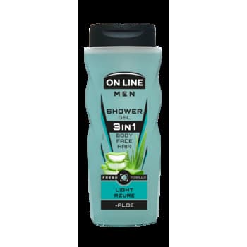 Forte Sweden On Line Żel 3w1 Light Azure Szampon, Żel do Ciała i Golenia