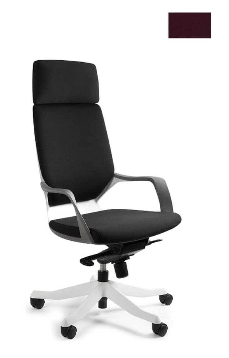 Fotel biurowy Apollo BL403 burgund/biały