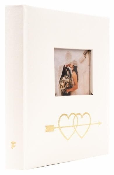 Fotoalbum kieszeniowy szyty Hearts 2 na 50 zdjęć, 16x17 cm