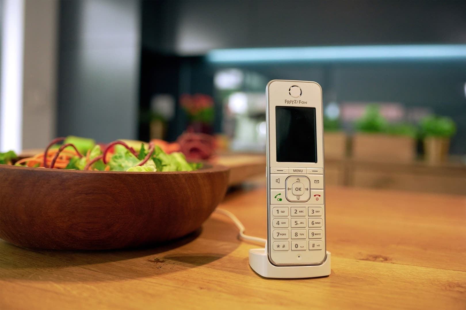 FRITZ!Fon C6 Telefon DECT Identyfikacja Dzwoniącego Biały