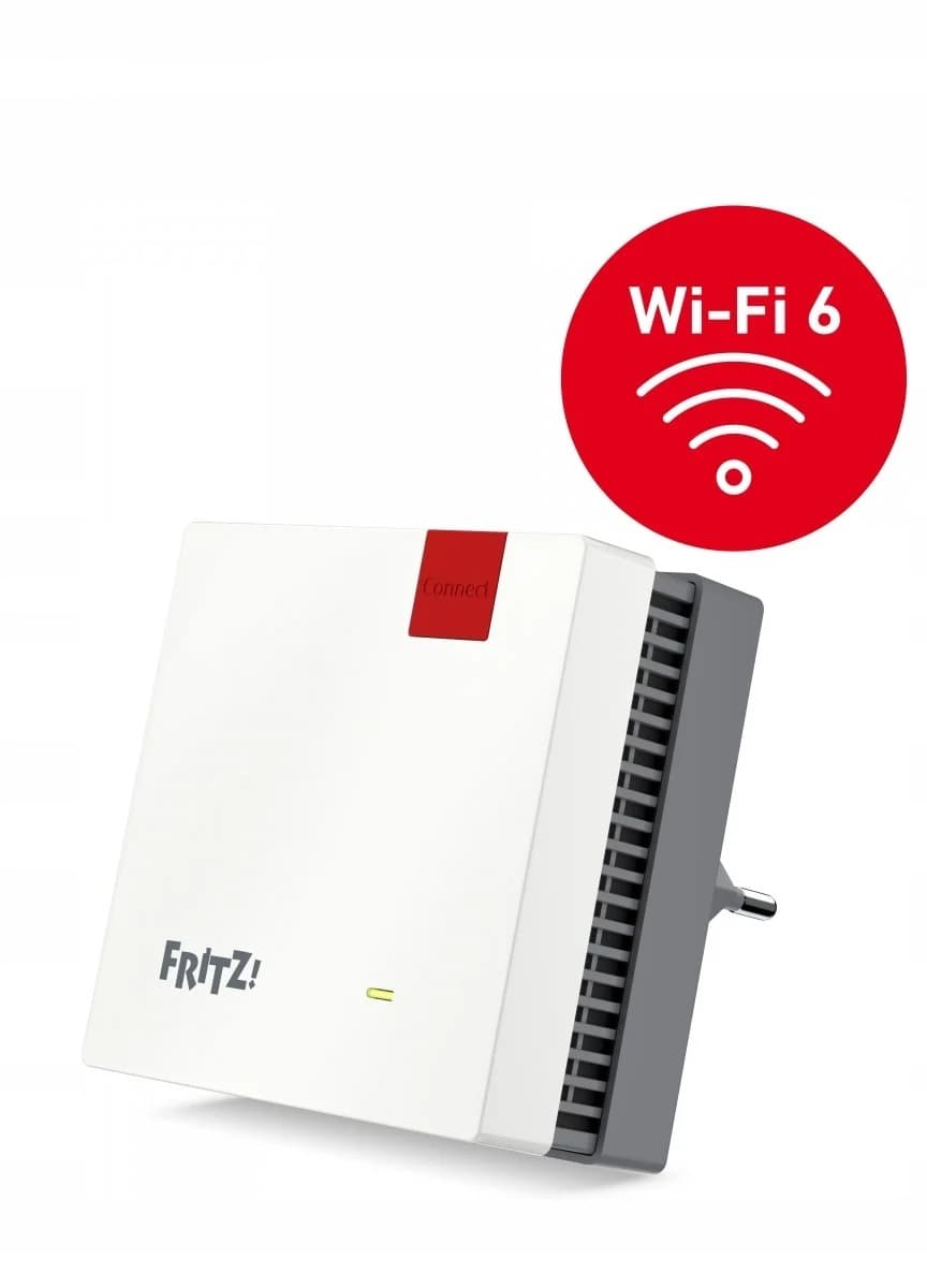 FRITZ!Repeater 1200 AX Wzmacniacz sieciowy Wi-Fi 6, 2400 Mbit/s, Biały