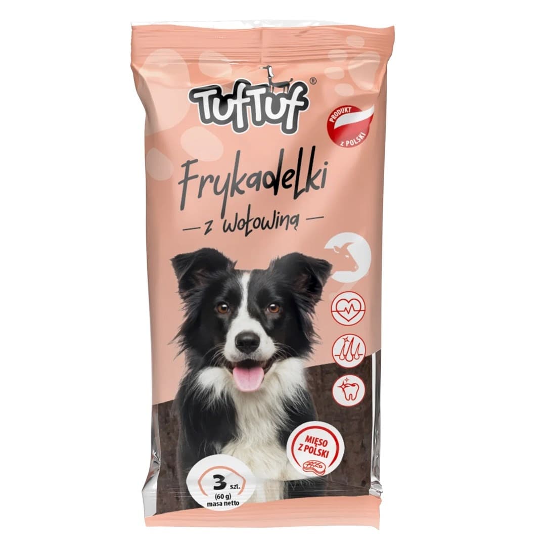 Frykadelki wołowe dla psa Tuf Tuf 3 sztuki