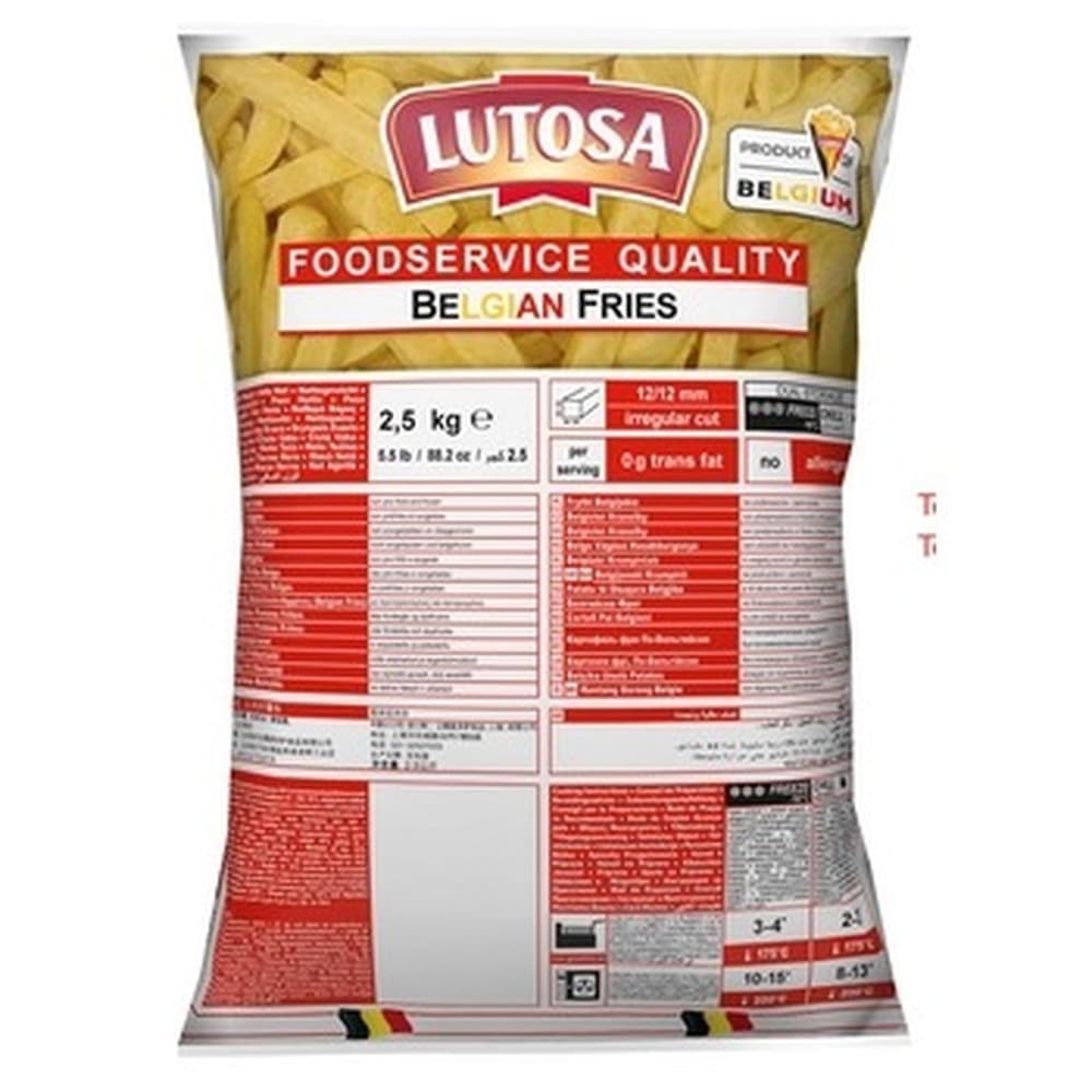 Frytki belgijskie 12x12 Lutosa Foodservice 2,5 kg