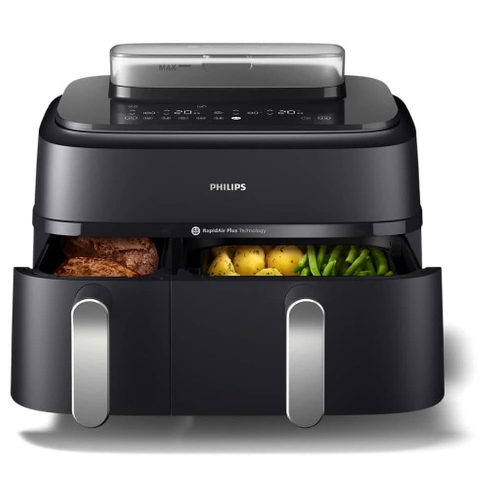 Frytkownica beztłuszczowa Philips Dual Basket Airfryer NA551/00, 9 l