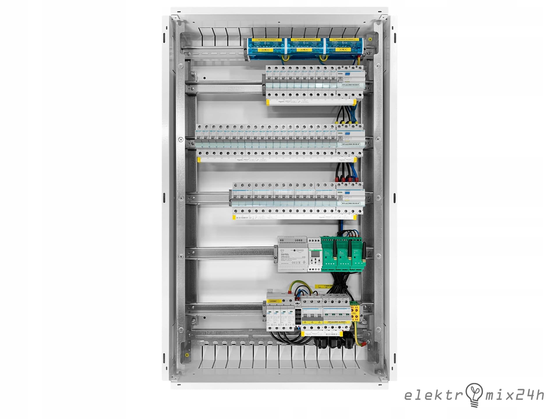 FW2 Rozdzielnia Metalowa PT 120M 5X24M N+PE IP30/I 992x622x121 Drzwi Pełne Białe