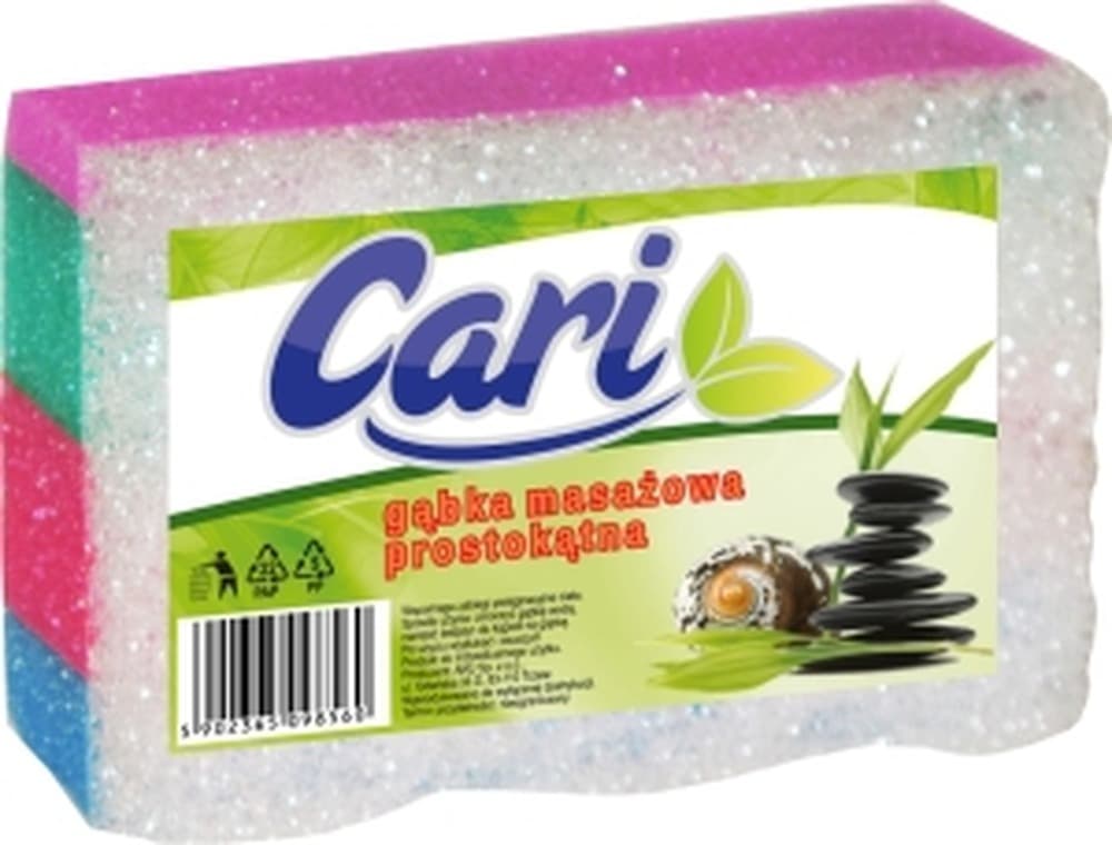 CARI Gąbka do Kąpieli i Masażu Prostokątna