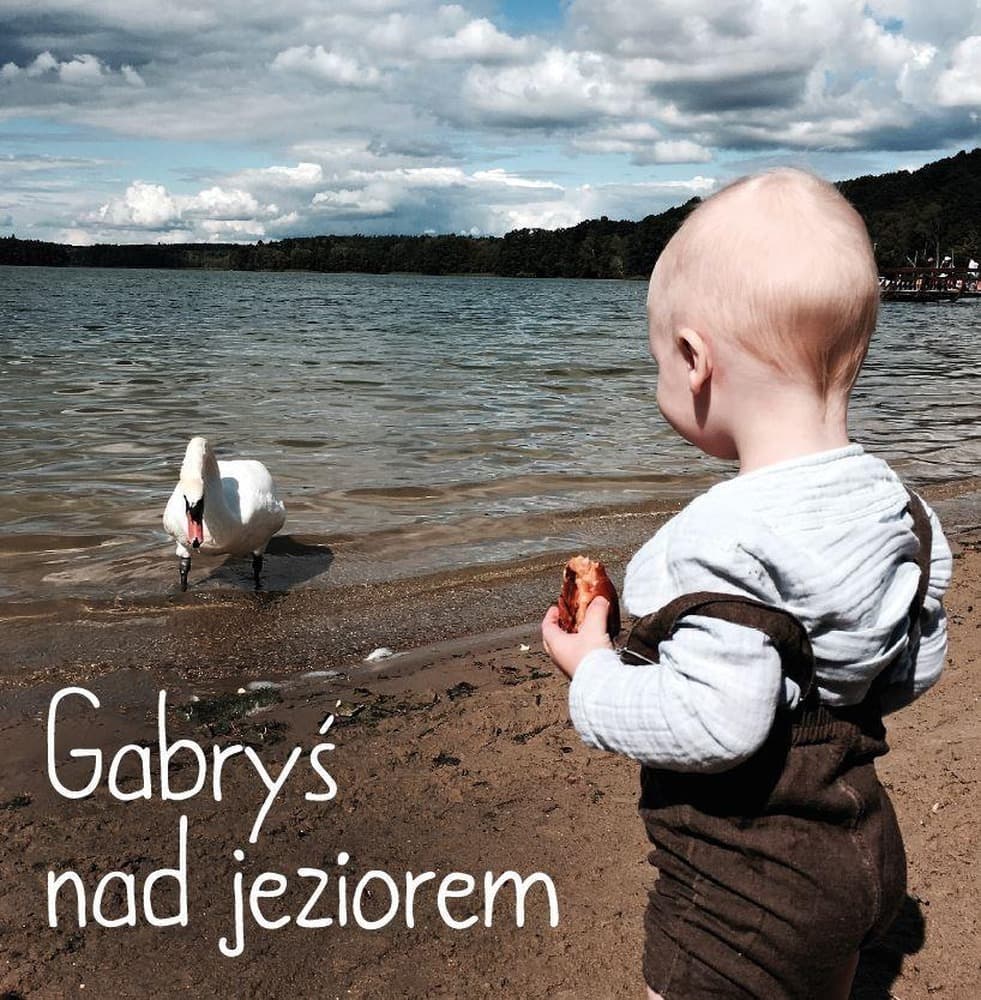 Gabryś nad jeziorem książeczka kartonowa dla dzieci 1-3 lata