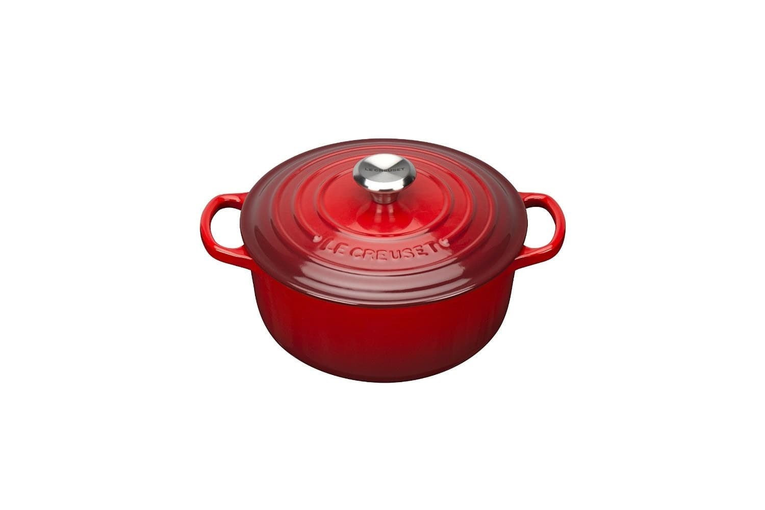 Garnek Le Creuset Signature okrągły 20 cm czerwony