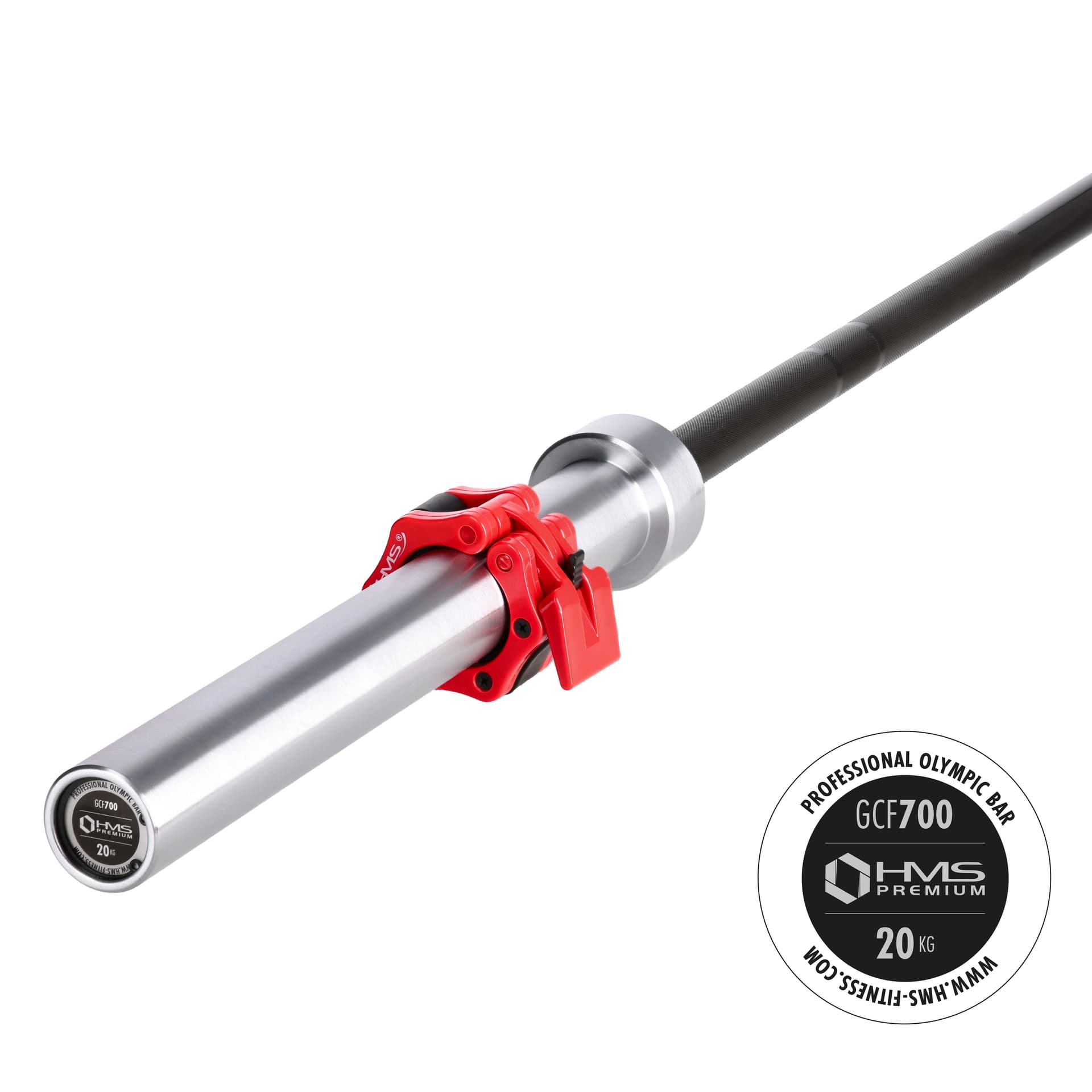 Gryf olimpijski 220 cm 20 kg HMS Premium GCF700
