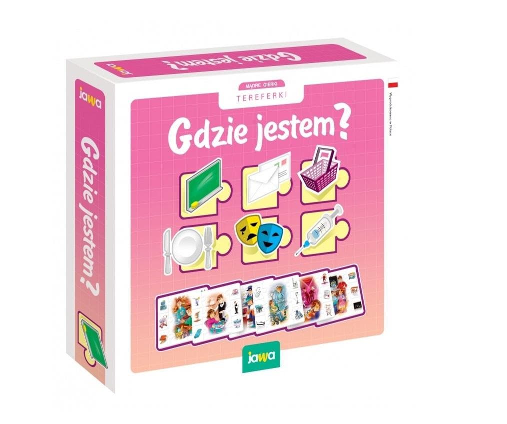 Gra układanka Gdzie Jestem Mądre Gierki Tereferki JAWA