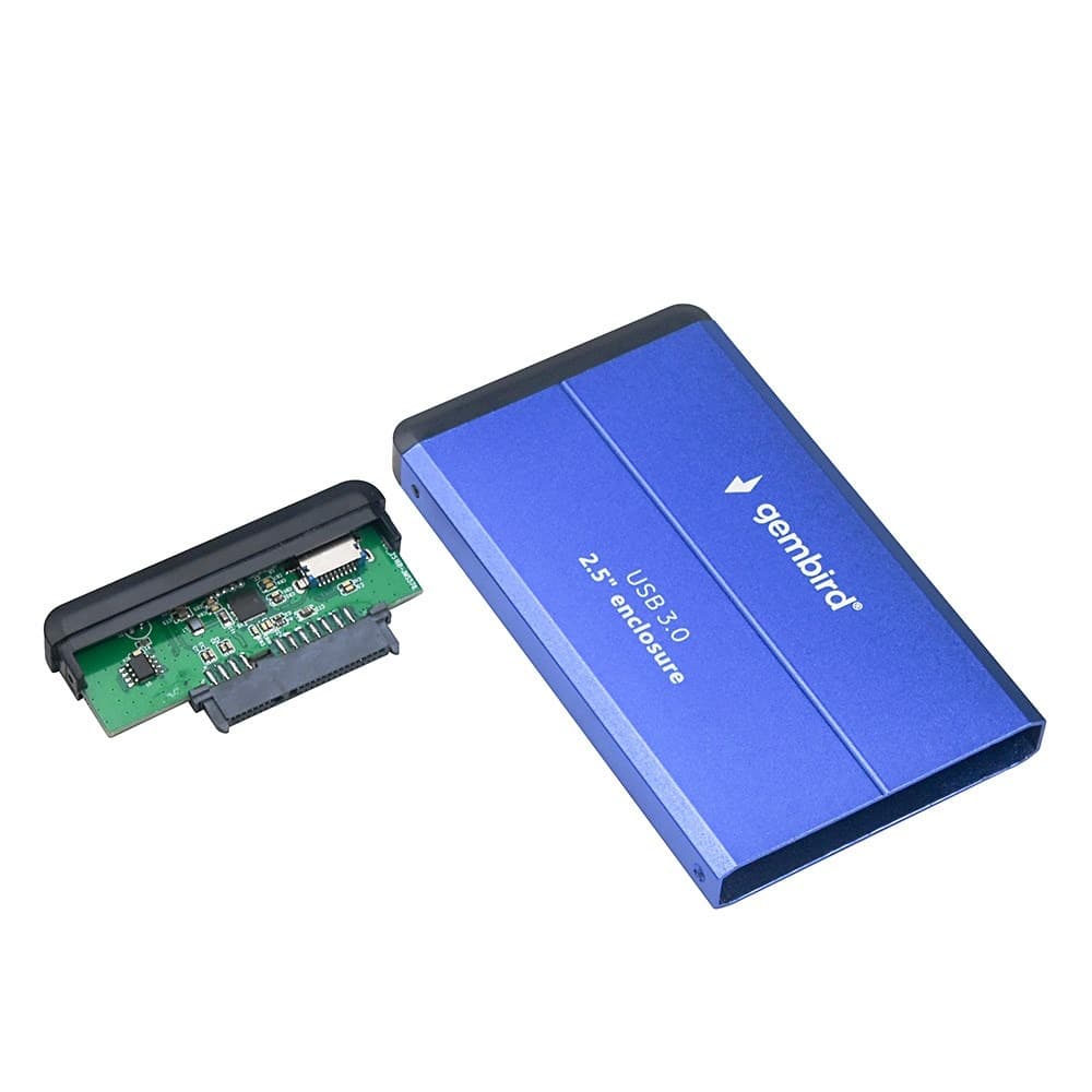 Gembird Obudowa HDD/SSD USB 3.0 2.5 cala SATA Aluminium Niebieska