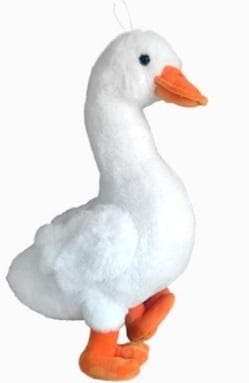 Gęś dekoracyjna pluszowa z zawieszką 33 cm