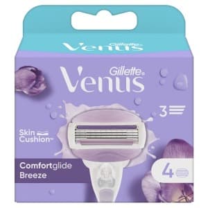 Gillette Venus 3 Breeze wkłady wymienne do maszynki do golenia dla kobiet 4 sztuki