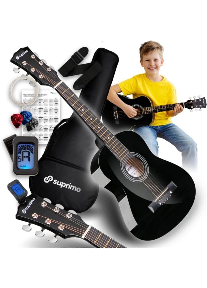 Gitara akustyczna SUPRIMO JRA SET BK 1/4 czarna