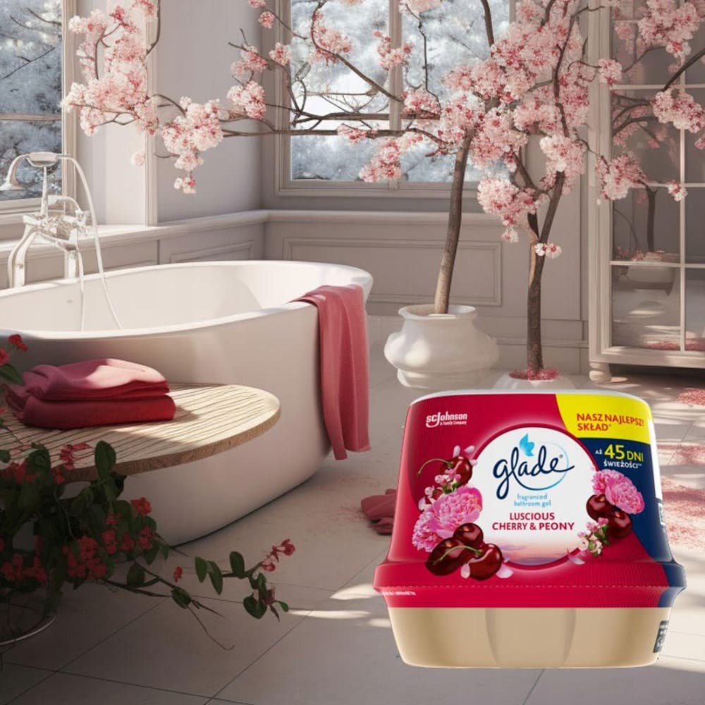 Glade® Żel Luscious Cherry & Peony 180g