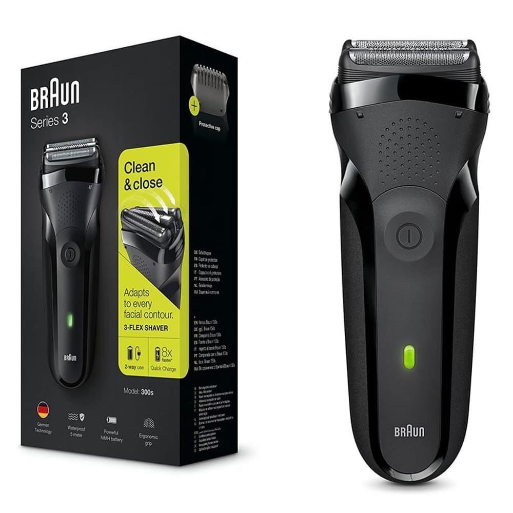 Braun 300s Series 3 Golarka Foliowa Czarna