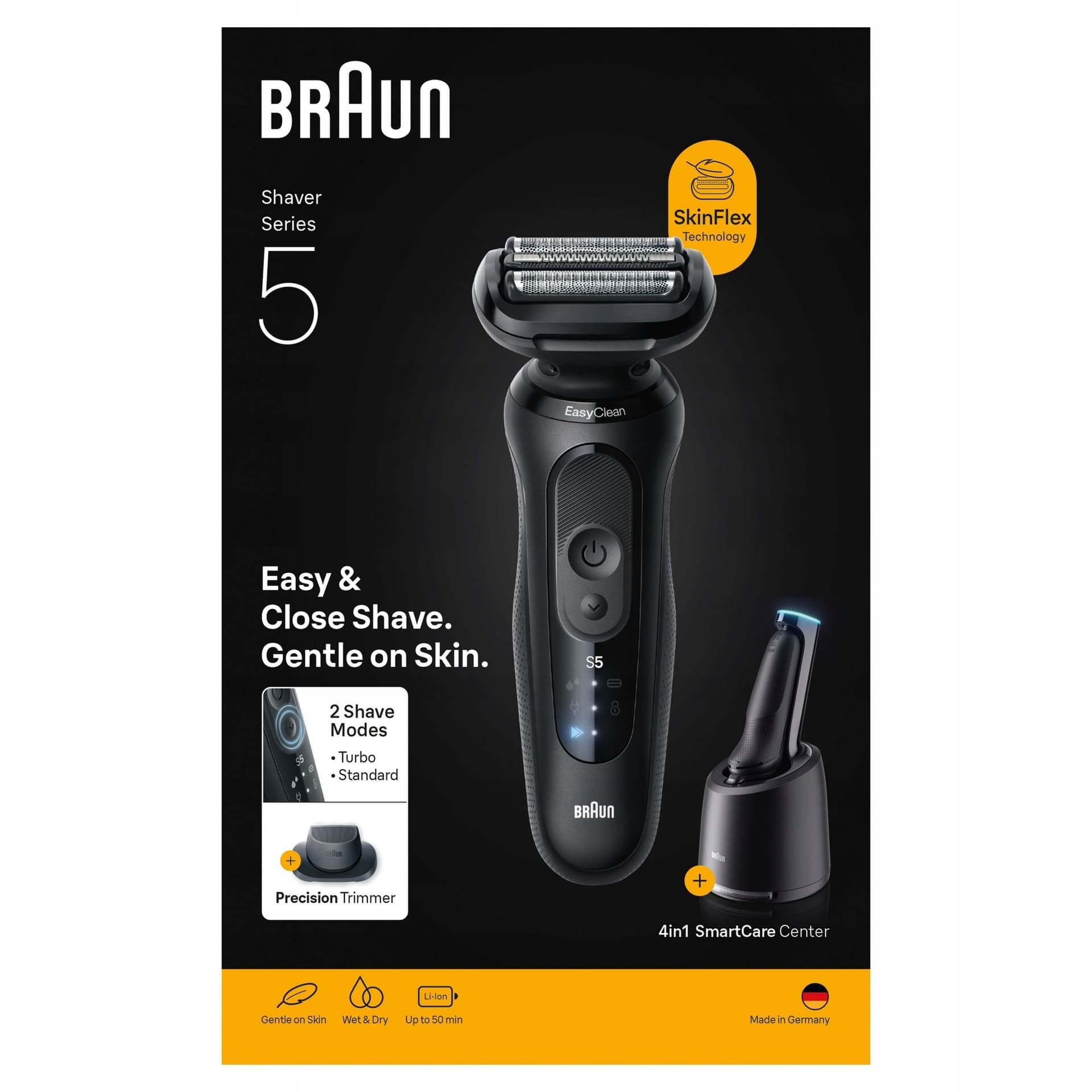 Golarka męska BRAUN Series 5 52-N7200CC Czarna