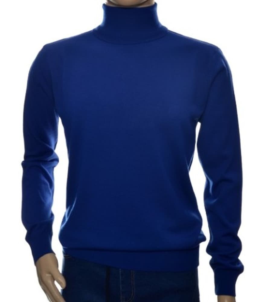 Sweter męski golf kaszmir granat XL