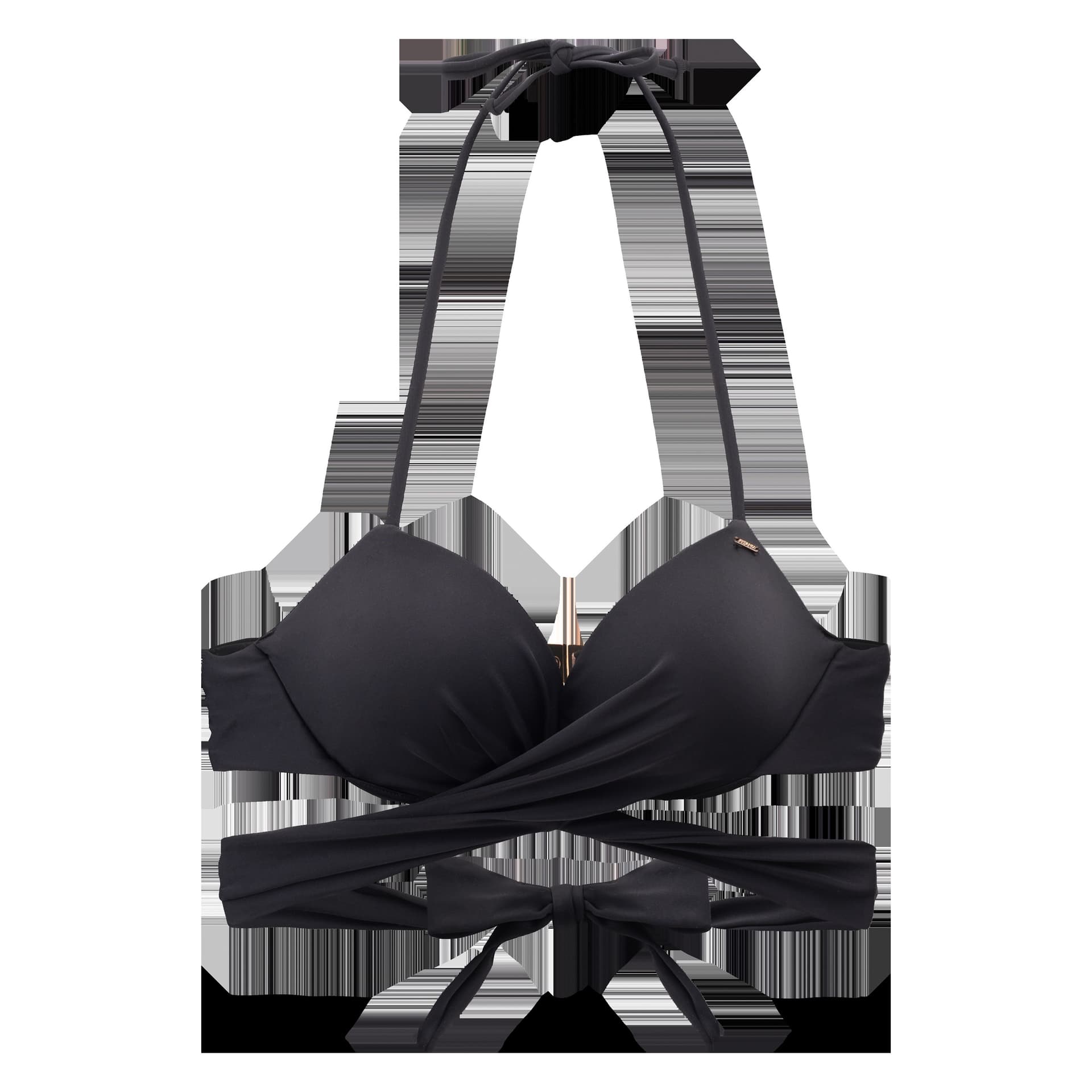 Góra od bikini Alcantara damska biała