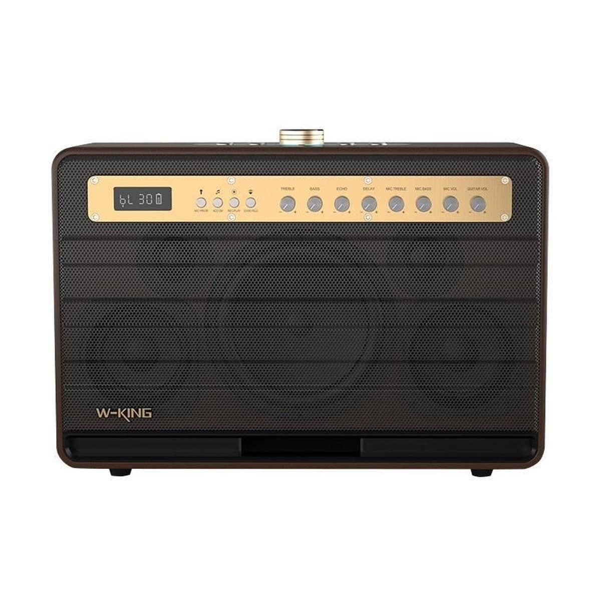 Głośnik bezprzewodowy Bluetooth W-KING K6L 120 W brązowy