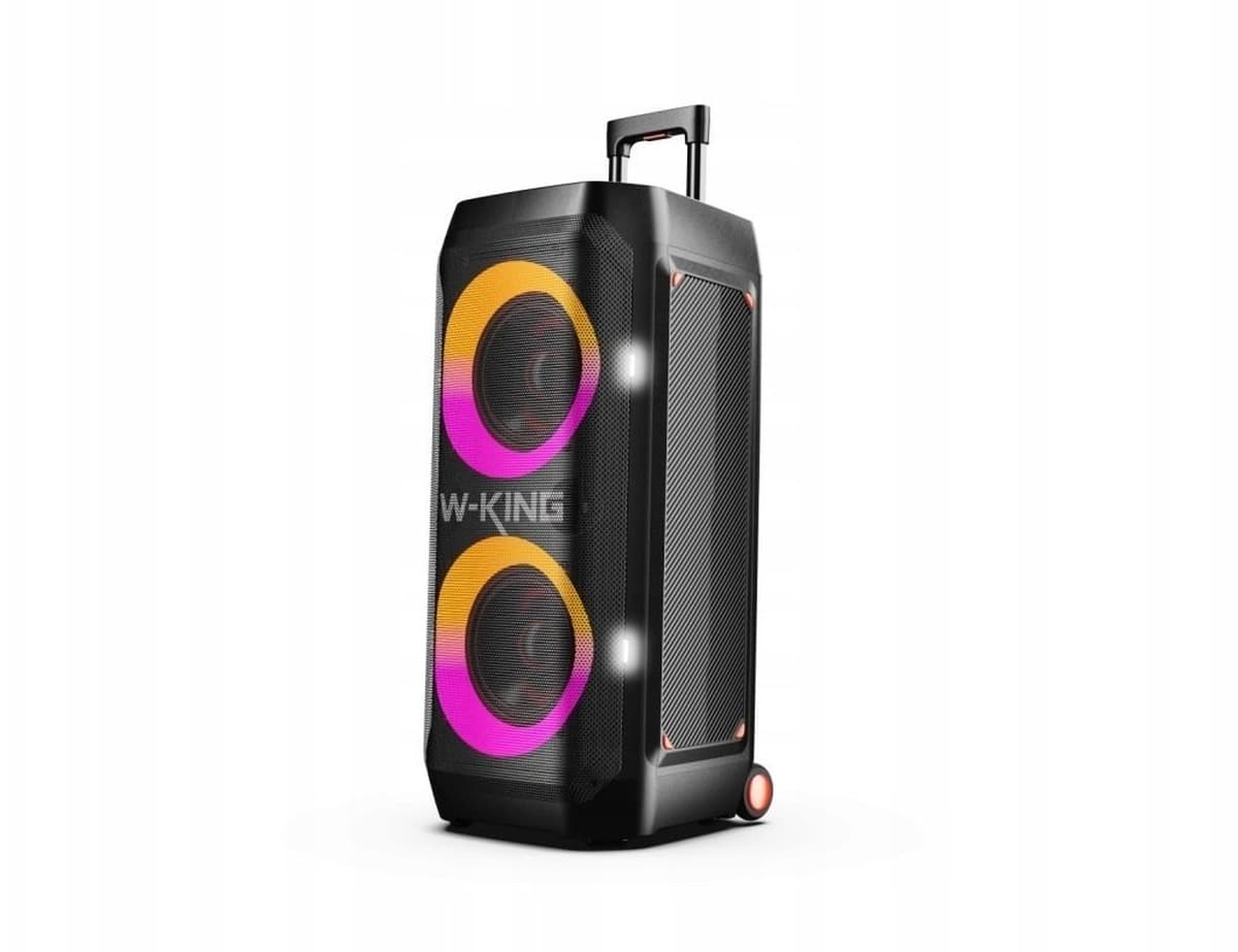 Głośnik bezprzewodowy Bluetooth W-KING T12 czarny 270 W