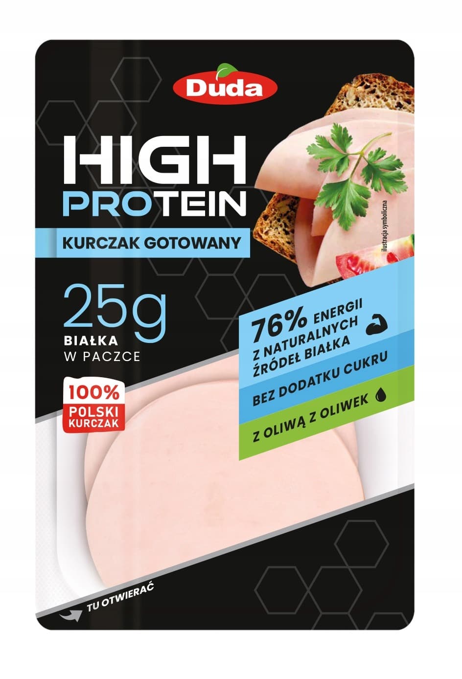 Kurczak gotowany z kurnej półki 80 g Duda