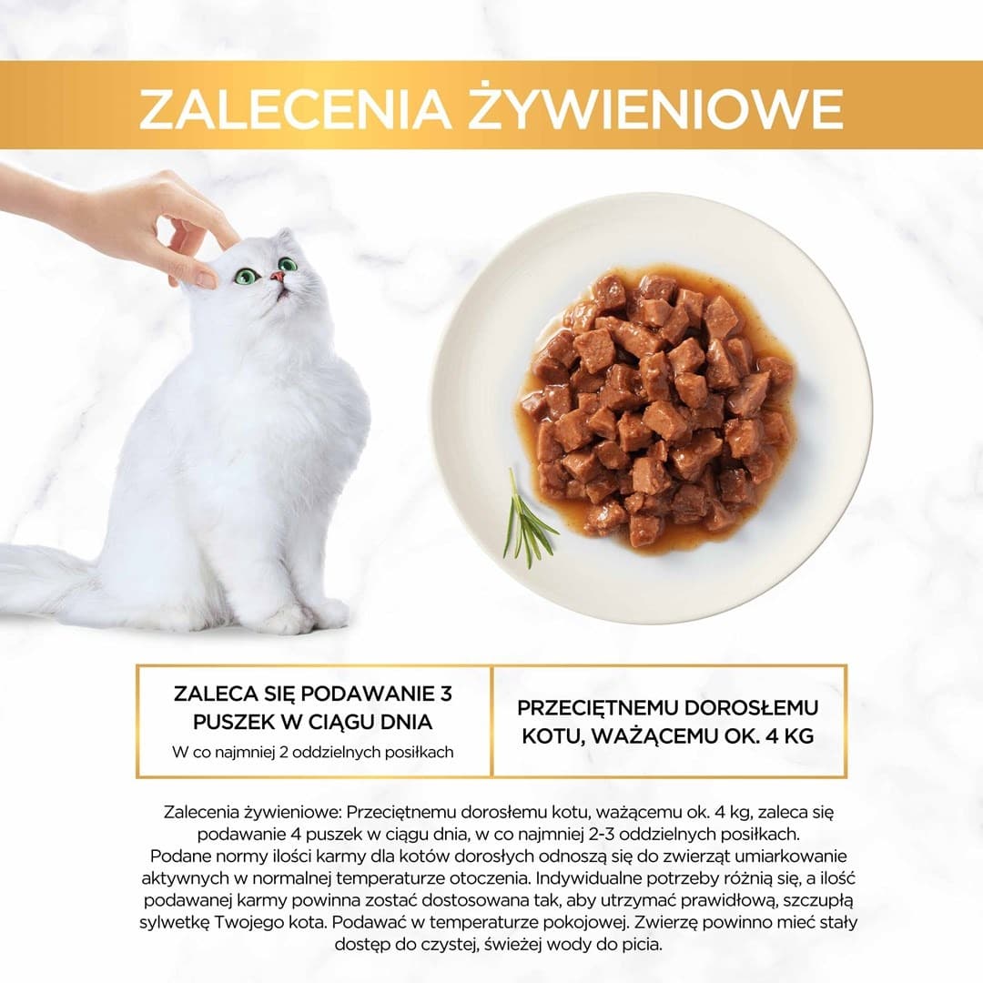 Gourmet Gold Wołowina z kurczakiem kawałki na parze w sosie - mokra karma dla kota - 85 g