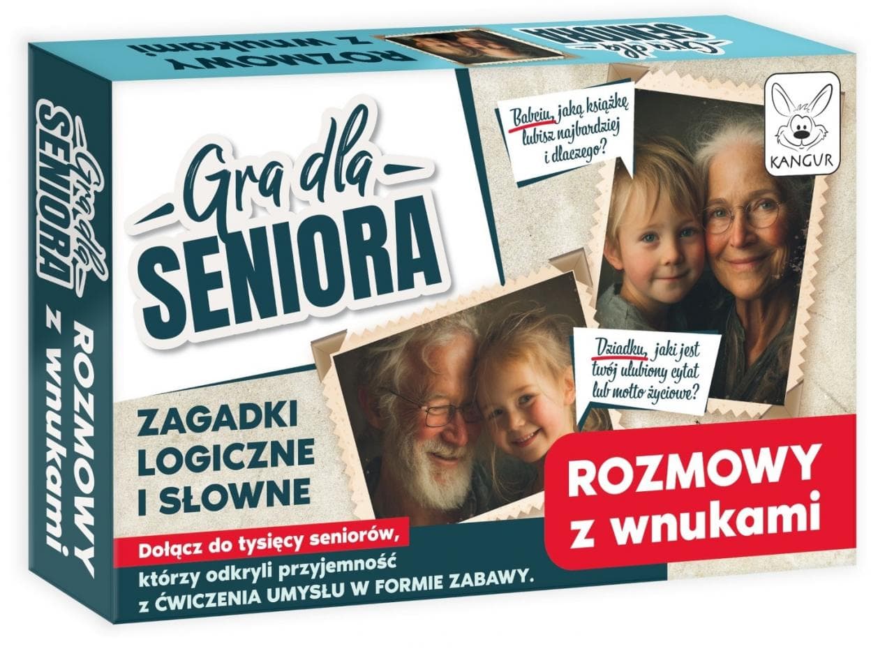 Gra edukacyjna Rozmowy z Wnukami Kangur dla seniorów