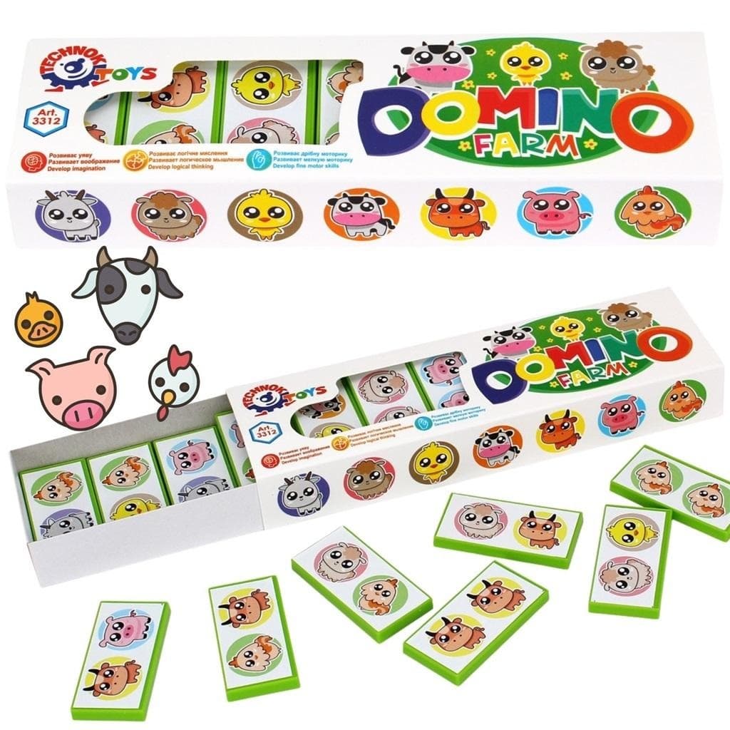 Gra edukacyjna Domino Farma dla dzieci