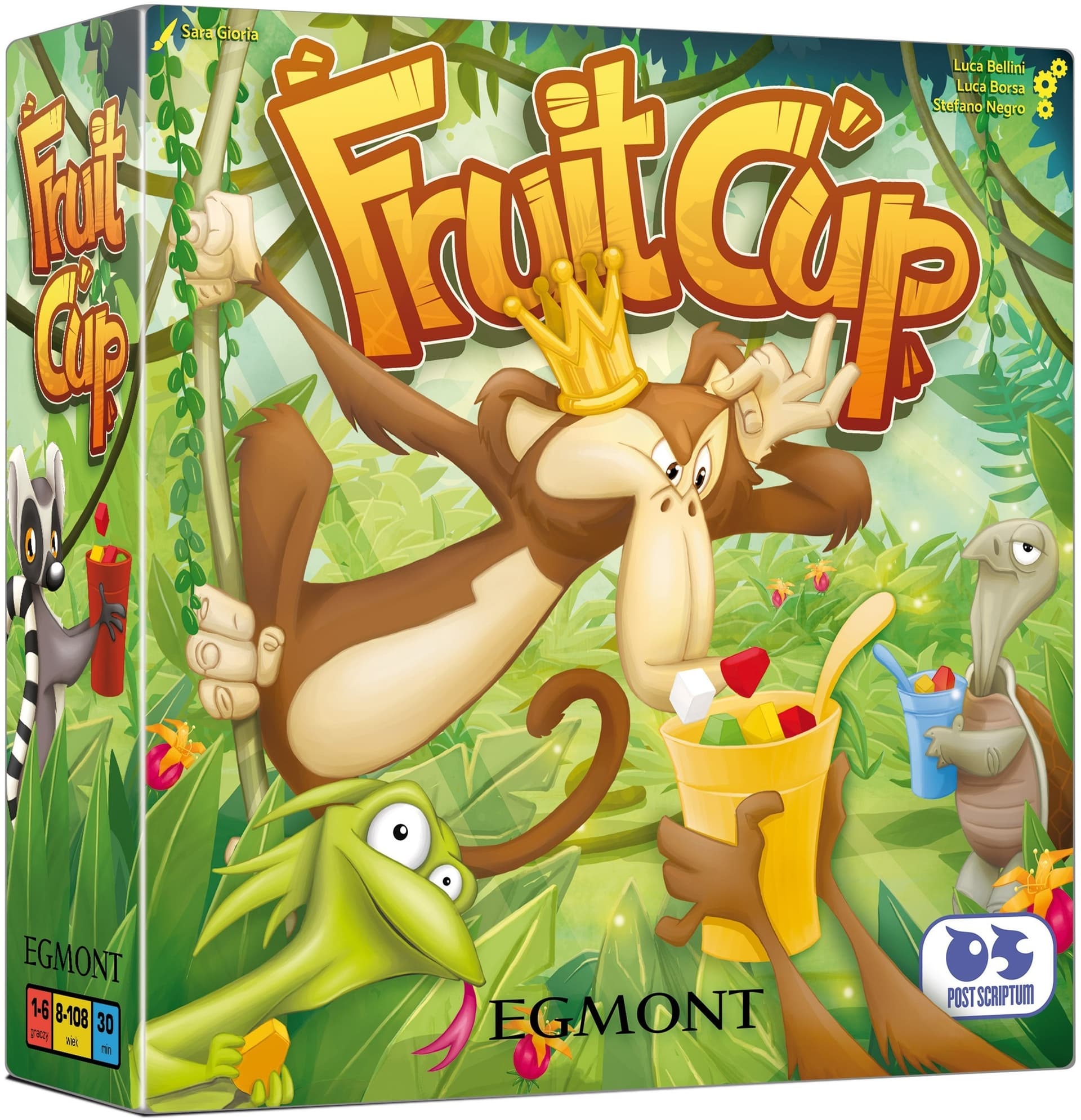 Gra Fruit Cup Sałatka Owocowa Logiczna dla Dzieci i Rodziny Egmont
